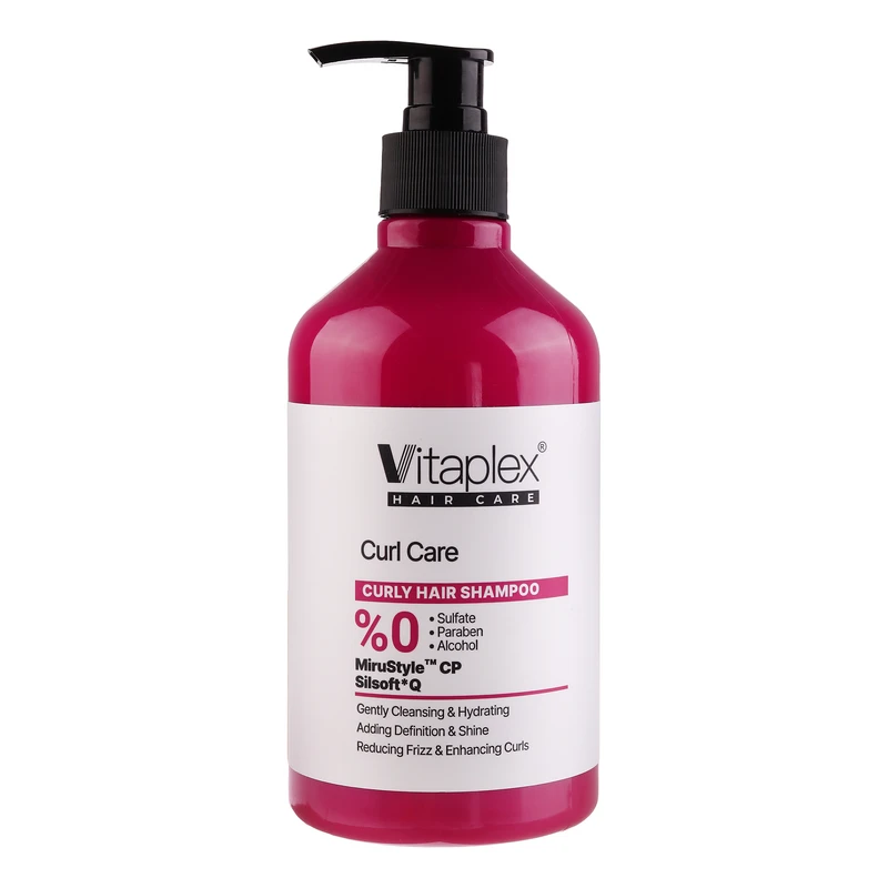 شامپو مو ویتاپلکس مدل CURL CARE مناسب برای موهای فر حجم 500 میلی‌لیتر
