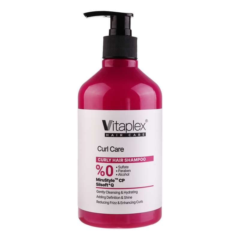 شامپو مو ویتاپلکس مدل CURL CARE مناسب برای موهای فر حجم 500 میلی‌لیتر