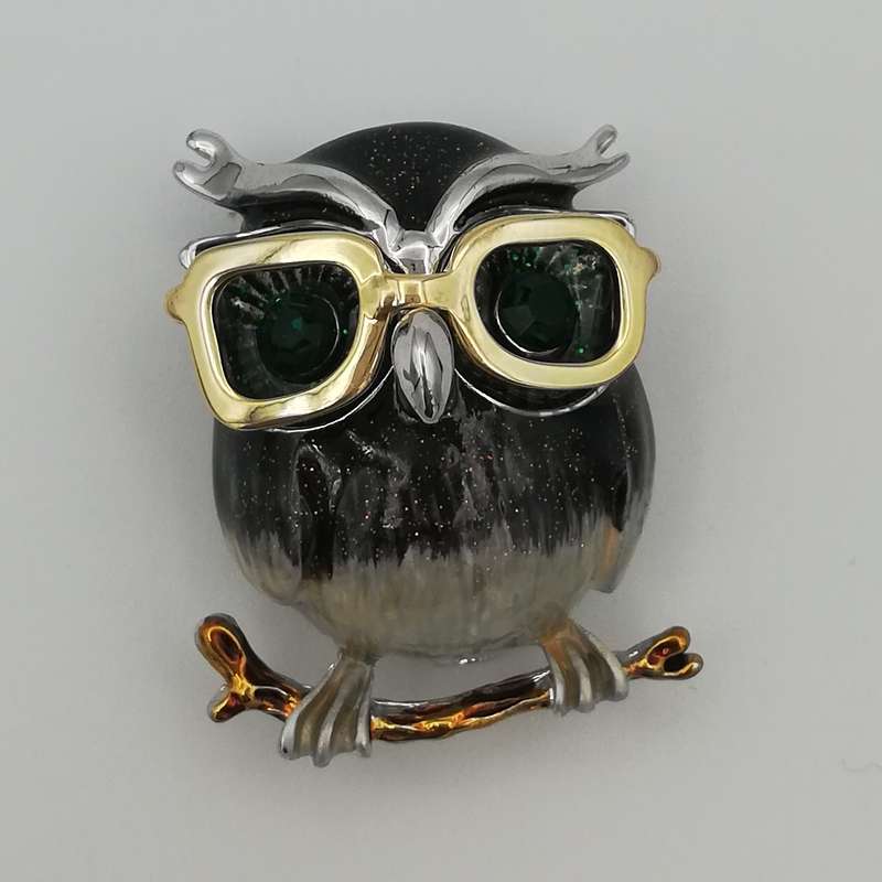 گل سینه زنانه مدل جغد