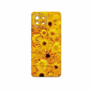 MAHOOT Yellow-Flower Cover Sticker for Xiaomi 11 Lite 5G NE