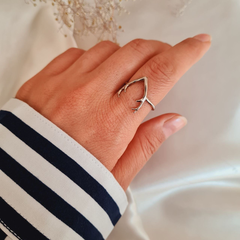 انگشتر زنانه مدل شاخ گوزن