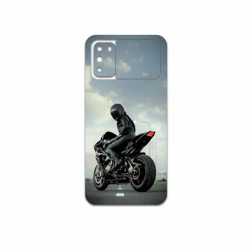 برچسب پوششی ماهوت مدل Motorcycling مناسب برای گوشی موبایل شیائومی Poco M3