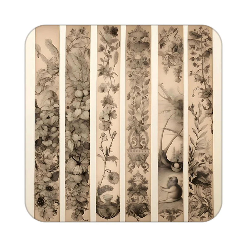 زیر لیوانی کاکتی طرح گل مدل mp19483