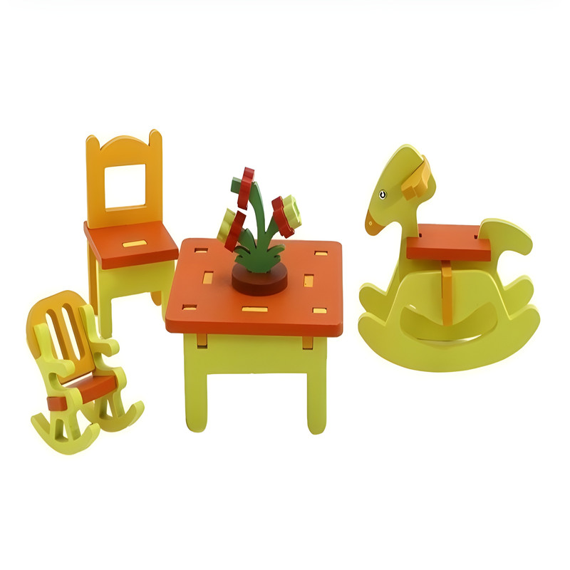 اسباب بازی چوبی مدل میز و صندلی
