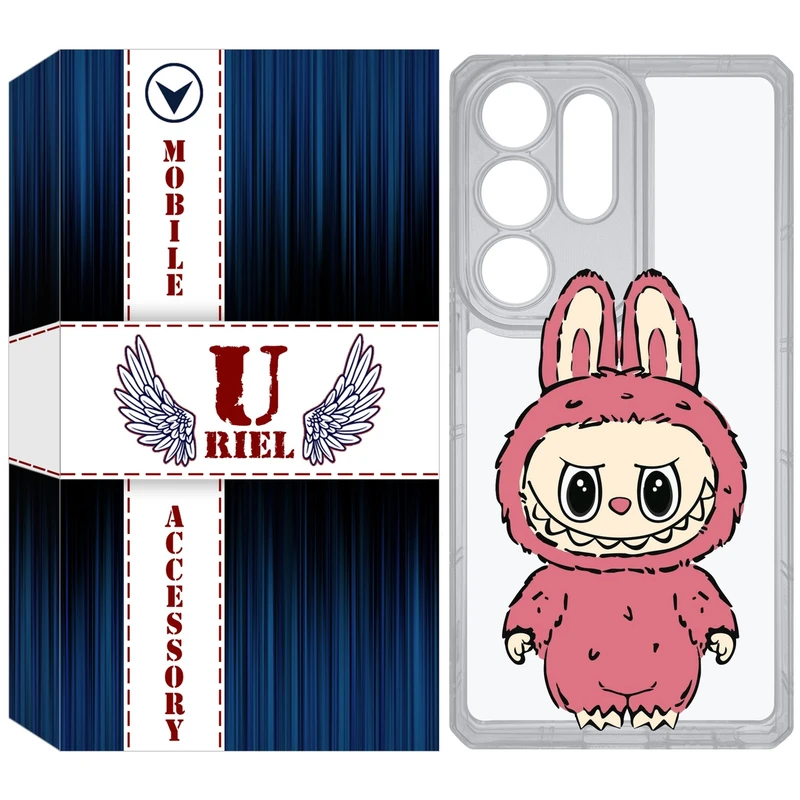 کاور یوریل مدل Clear کد 149 طرح لبوبو Labubu مناسب برای گوشی موبایل سامسونگ Galaxy S25 Ultra