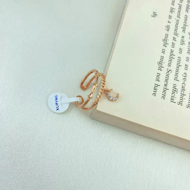 انگشتر زنانه ژوپینگ مدل ماه کد R4215