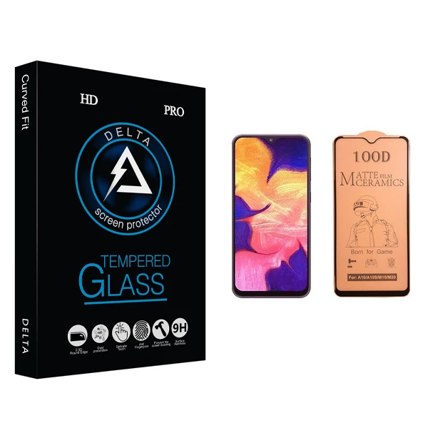 محافظ صفحه نمایش سرامیکی دلتا مدل Fit مناسب برای گوشی موبایل سامسونگ Galaxy A10