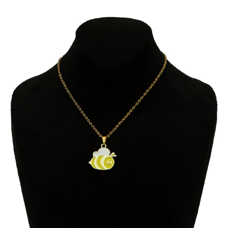 گردنبند دخترانه مدل زنبور عسل تپل کد GZ-Beh-24 گردنبند دخترانه مدل زنبور عسل تپل کد GZ-Beh-24