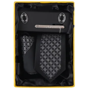 ست کراوات و گیره کراوات و دستمال جیب و دکمه سردست مردانه فرانکو فروزی مدل F-101805