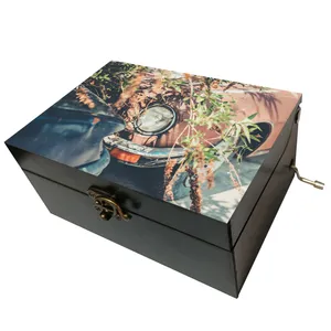 جعبه موزیکال مدل هندلی طرح ماشین کلاسیک کد T1128