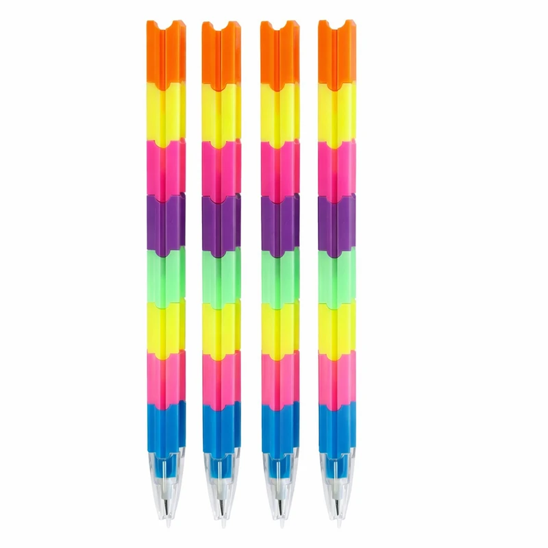 مداد فشنگی با درجه سختی HB مدل پازلی بسته 4 عددی