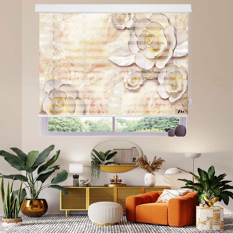 پرده زبرا زیو مدل 3D-1039 سایز 150x150 سانتی متر