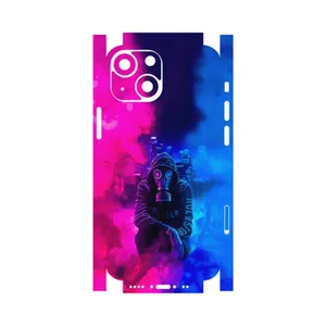 MAHOOT Smoke Rainbow Digital Art 2-FullSkin Cover Sticker for Apple iPhone 13 Mini