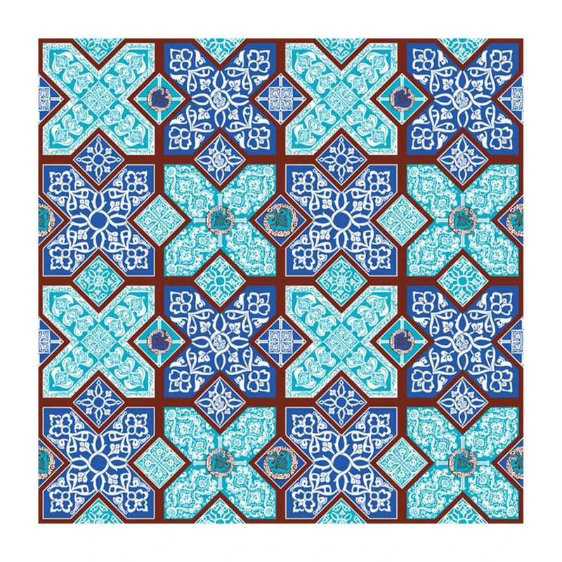کاشی گلاک مدل اسلیمی طرح سنتی ایرانی کد TT126