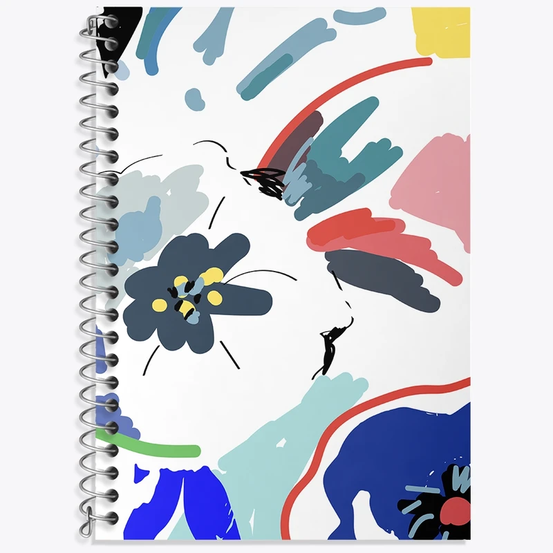 دفتر لغت 50 برگ خندالو طرح گل گلی کد N1062