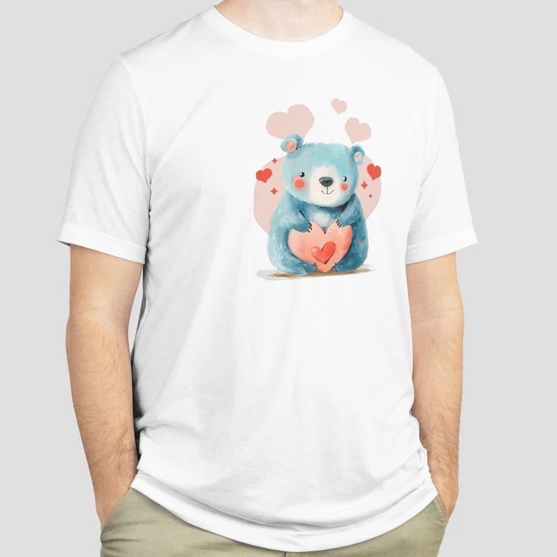 تی‌شرت آستین کوتاه مردانه مدل خرس مهربون کد w0124