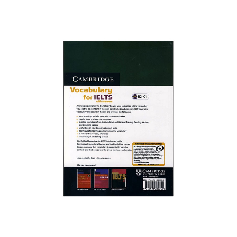 کتاب Cambridge English Vocabulary for IELTS اثر Pauline Cullen انتشارات کمبریج کتاب Cambridge English Vocabulary for IELTS اثر Pauline Cullen انتشارات کمبریج