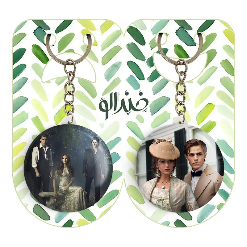 جاکلیدی خندالو مدل استفان و کاترین و الینا و دیمون خاطرات یک خون آشام The Vampire Diaries کد 2026620263 مجموعه 2 عددی