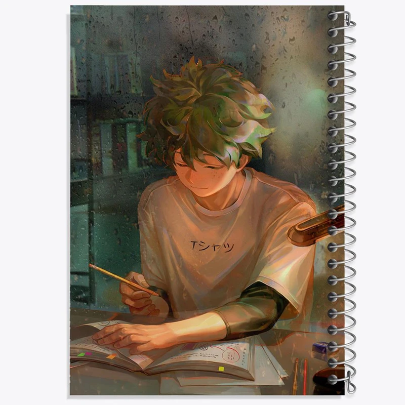 دفتر شطرنجی 50 برگ خندالو طرح دکو انیمه آکادمی قهرمان من کد 11570