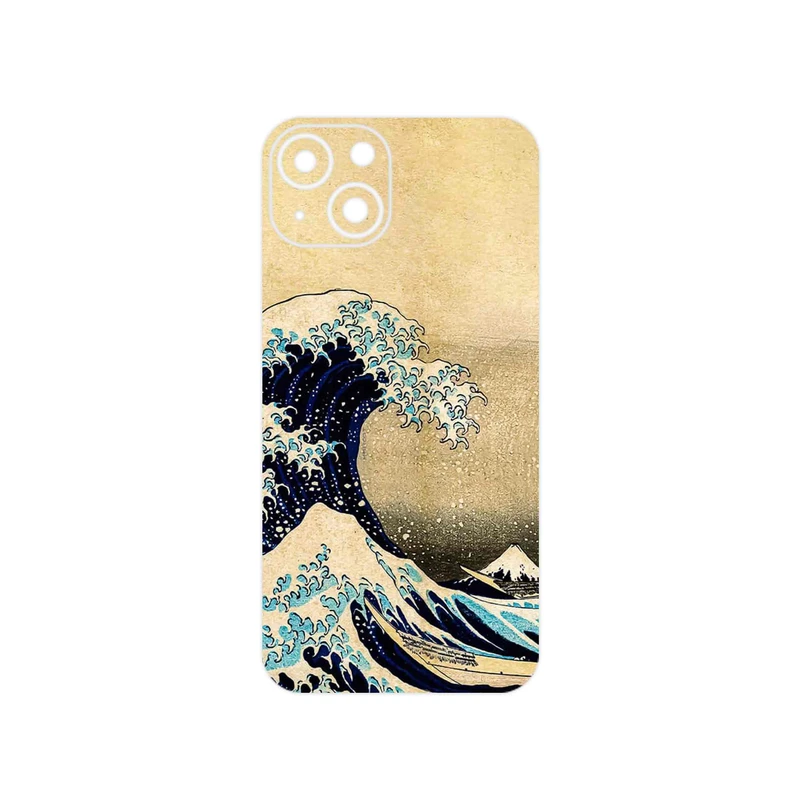 برچسب پوششی ماهوت مدل The Great Wave off Kanagawa of Hokusai مناسب برای گوشی موبایل اپل iPhone 13