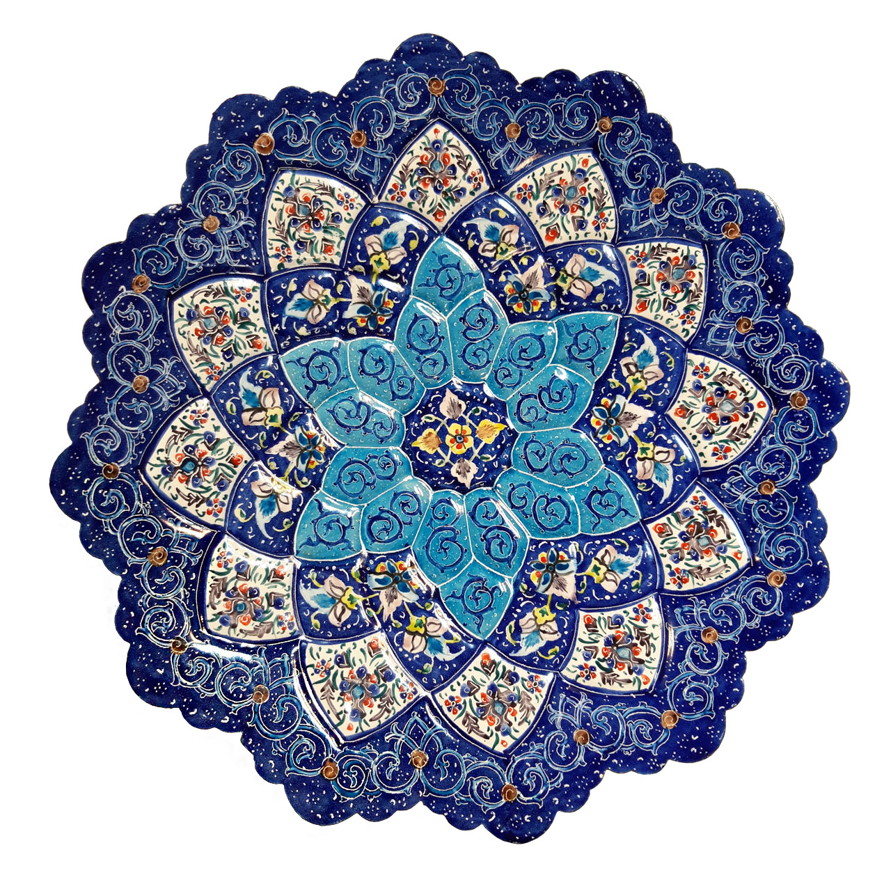 بشقاب میناکاری مدل K012