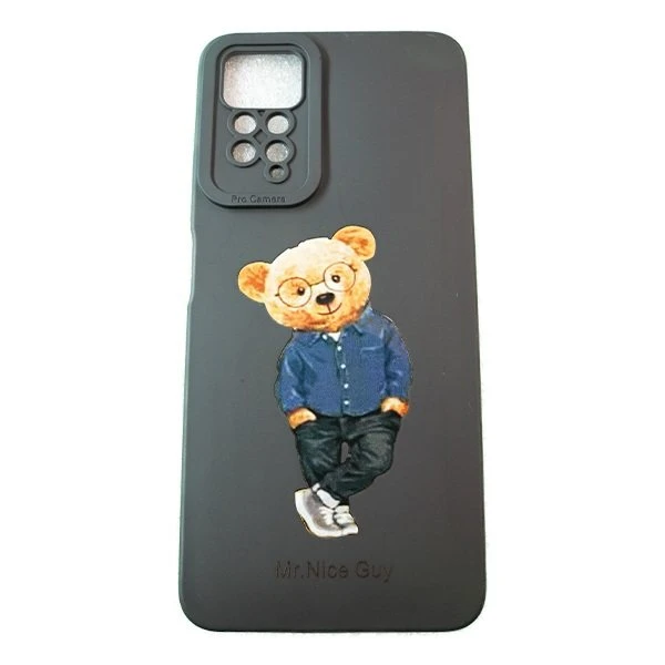 کاور مدل سیلیکونی طرح خرسی مناسب برای گوشی موبایل شیائومی Redmi note 11