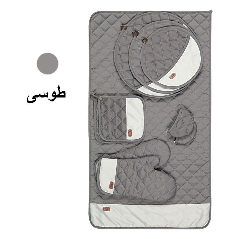 ست لوازم پارچه ای آشپزخانه 12 پارچه دبلیو اس مدل سرآشپز