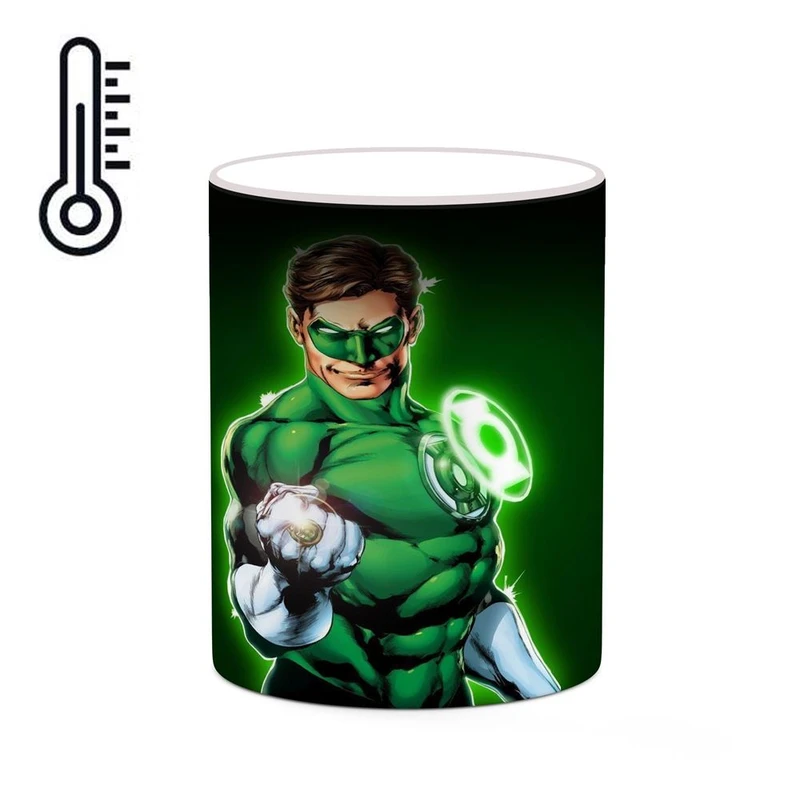 ماگ حرارتی کاکتی مدل گرین لنترن Green Lantern کد mgh38803