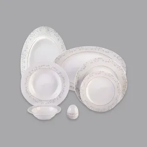 سرویس غذاخوری 28 پارچه 6 نفر چینی زرین ایران مدل ایتالیا اف برایدال درجه یک