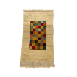 گبه سنتی دستبافت قشقایی طرح شطرنجی مدل G11