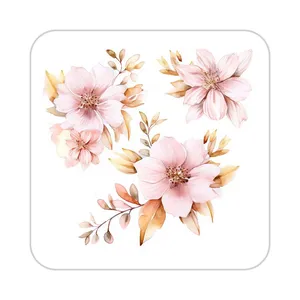 زیر لیوانی کاکتی طرح گل مدل mp18913