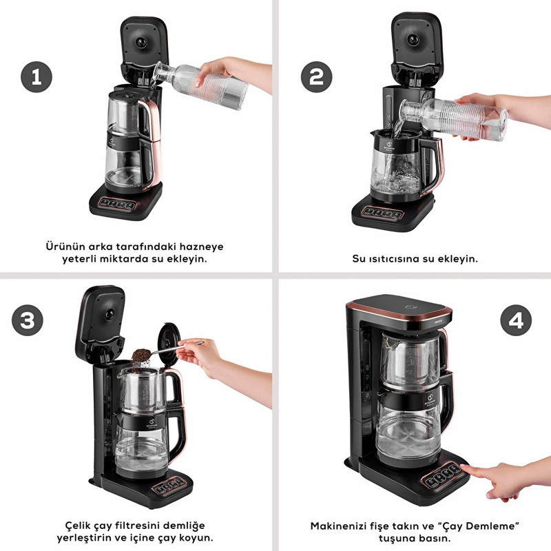 چای‌ساز روی هم کاراجا مدل Caysever Robotea Pro