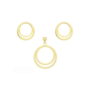 نیم ست طلا 18 عیار زنانه مدل GS001