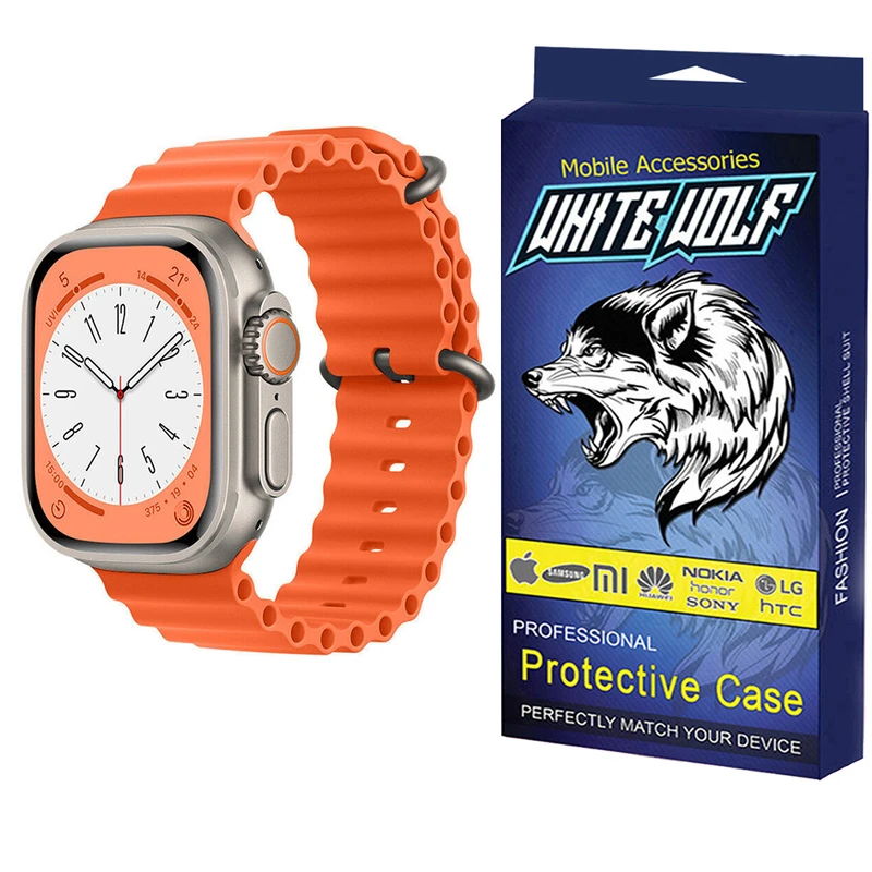 بند وایت ولف مدل WB-Ocean مناسب برای ساعت هوشمند Z55 ultra