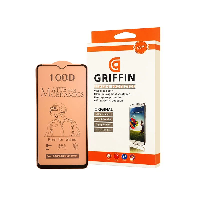 محافظ صفحه نمایش سرامیکی مات گریفین مدل FLCRM GN to مناسب برای گوشی موبایل سامسونگ Galaxy M10
