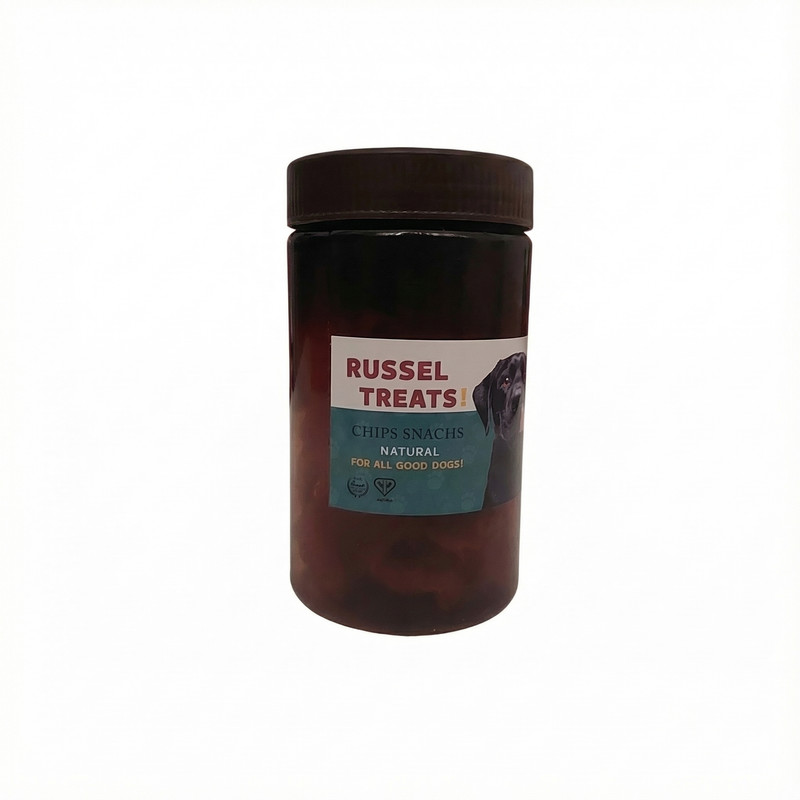 تشویقی سگ راسل مدل گردن طعم مرغ وزن 70 گرم