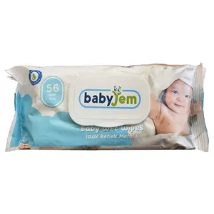 دستمال مرطوب کودک بی بی جم مدل Bj623 بسته 56 عددی