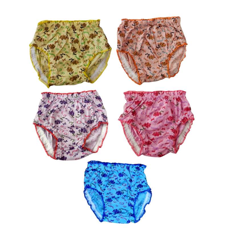 شورت دخترانه مدل گل گلی کد 2 مجموعه 5 عددی