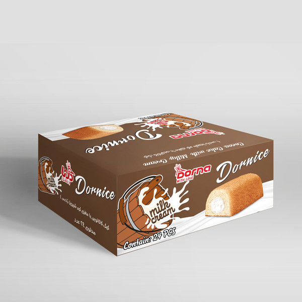 کیک درنایس کاکائو با مغزی شیری درنا بسته 24 عددی