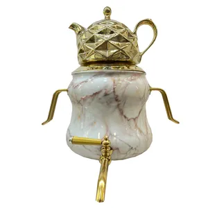 ست کتری و قوری مدل سنگی مرمری