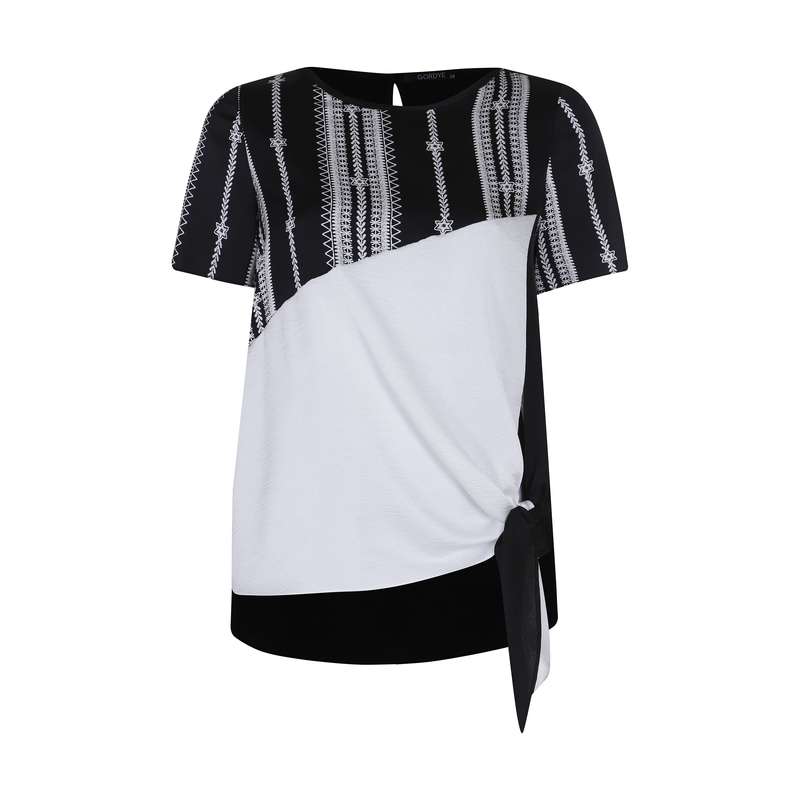 بلوز زنانه گردیه مدل 304254-black white