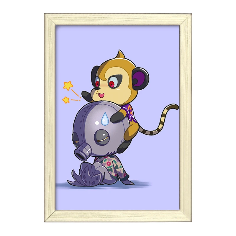 تابلو خندالو طرح بازی انیمال کراسینگ (Animal Crossing) کد 32639