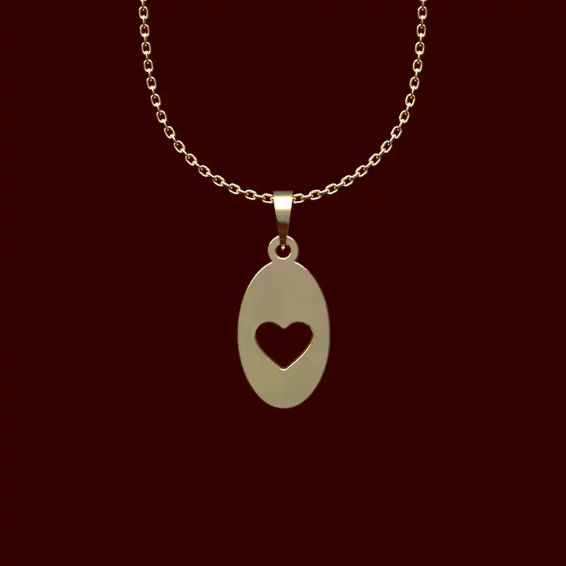 گردنبند طلا 18 عیار زنانه مدوپد مدل هندسی کد CA10104