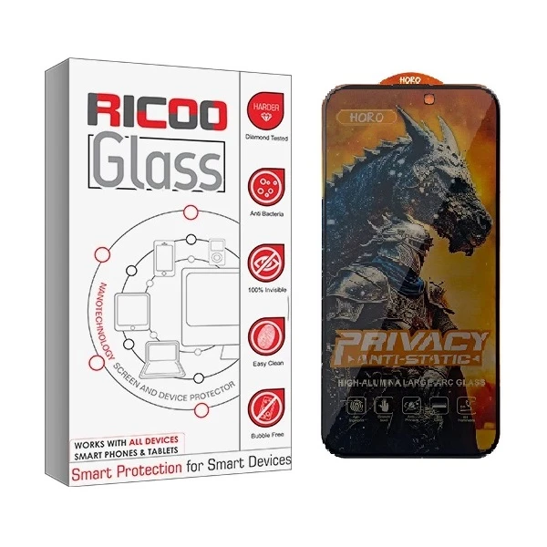 محافظ صفحه نمایش حریم شخصی ریکوو مدل HORO مناسب برای گوشی موبایل اپل iPhone 16