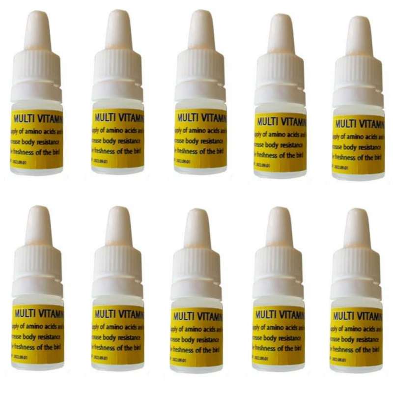 قطره مولتی ویتامین پرندگان مدل Golden Total حجم 50 میلی لیتر مجموعه 10 عددی