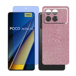 Glass Together model matte anti blue Screen Protector Suitable for Xiaomi Poco X6 Pro Mobile Phone with Back cover sticker
