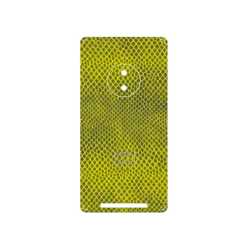 برچسب پوششی ماهوت مدل Yellow Snake Skin مناسب برای گوشی موبایل نوکیا Lumia 830