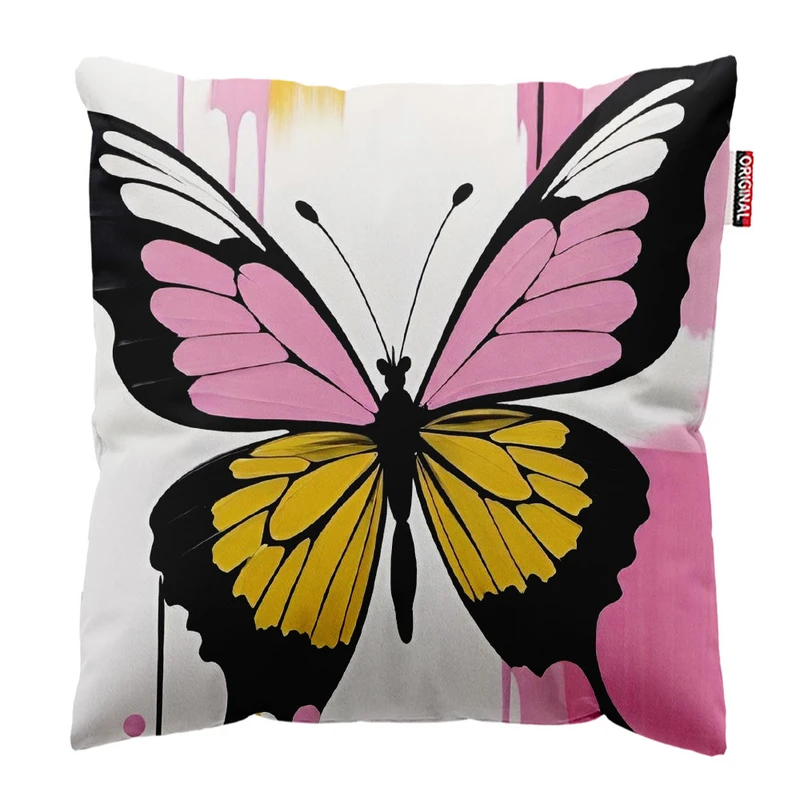 کوسن پاد آفرین طرح پروانه کد 1621 سایز 30*30 سانتی متر