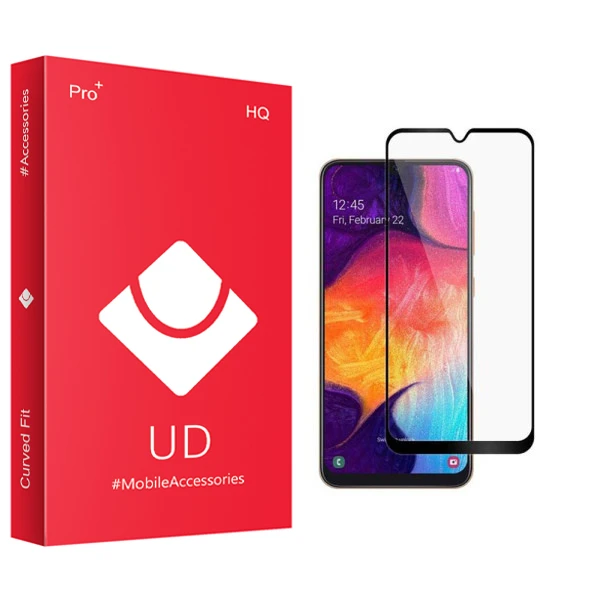 محافظ صفحه نمایش شیشه ای یو دی مدل +PRO مناسب برای گوشی موبایل سامسونگ Galaxy A30