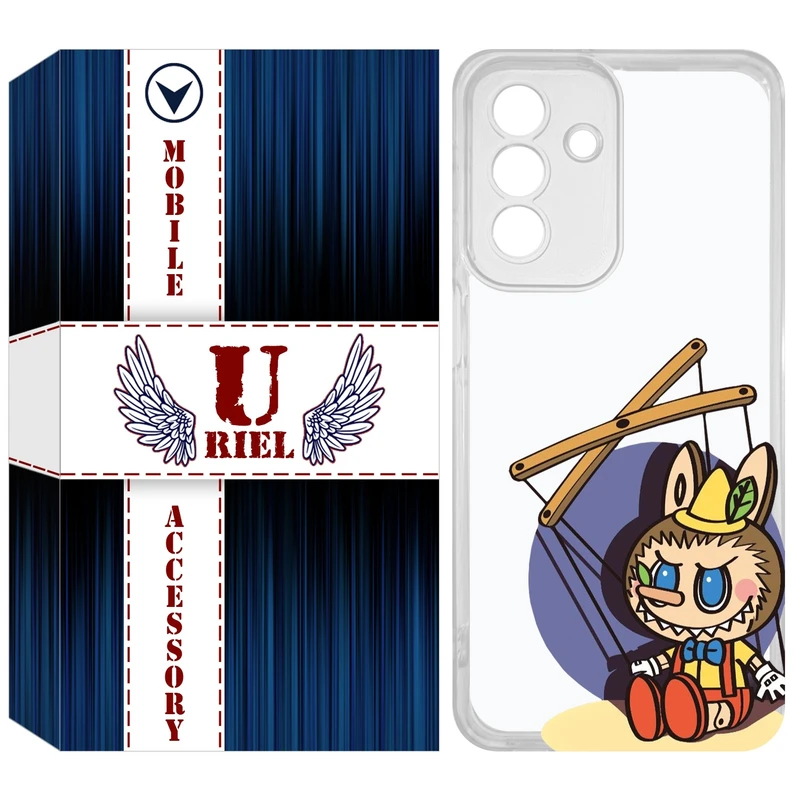 کاور یوریل قاب مدل Clear کد 108 طرح لبوبو Labubu مناسب برای گوشی موبایل سامسونگ Galaxy A26